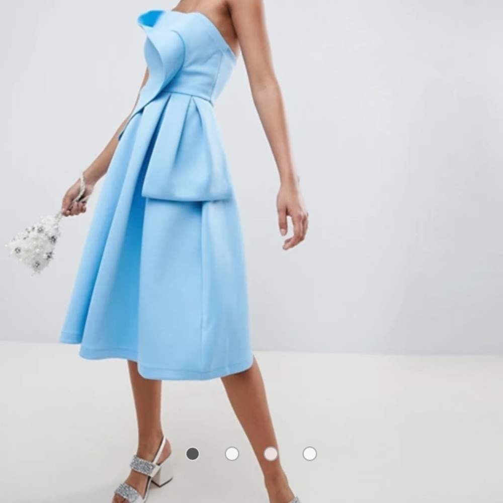 COPY - ASOS DESIGN origami top prom dress